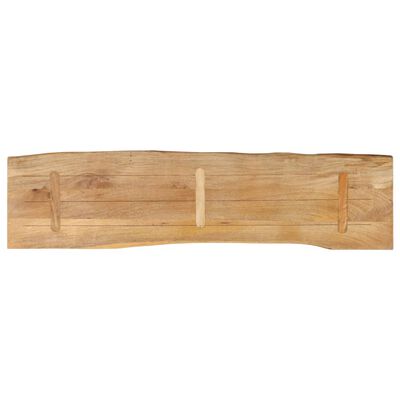 vidaXL Bordplate 180x40x3,8 cm naturlig kant heltre mango