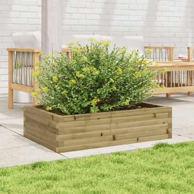 vidaXL Plantekasse 90x60x23 cm impregnert furu