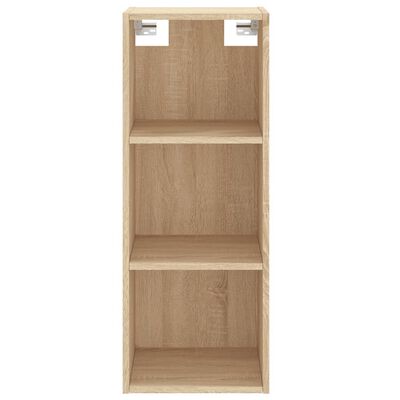 vidaXL Highboard sonoma eik 34,5x34x180 cm konstruert tre