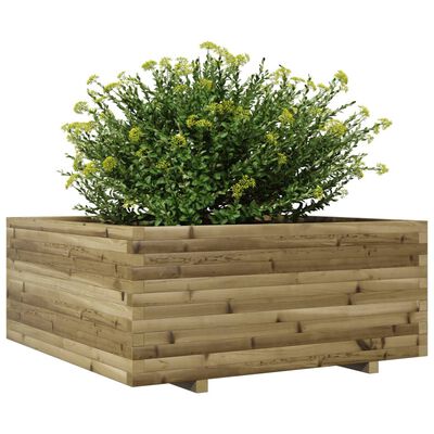 vidaXL Plantekasse 110x110x49,5 cm impregnert furu