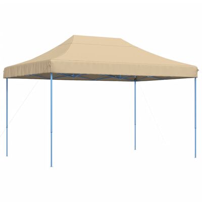 vidaXL Sammenleggbart partytelt pop-up beige 410x279x315 cm