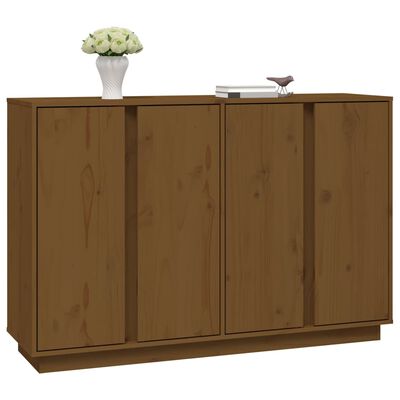 vidaXL Skjenk honningbrun 120x35x80 cm heltre furu