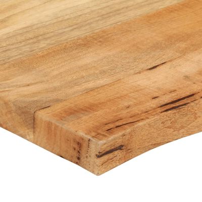 vidaXL Bordplate 140x60x3,8 cm naturlig kant heltre mango