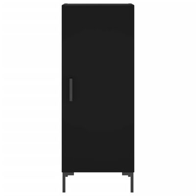 vidaXL Highboard svart 34,5x34x180 cm konstruert tre