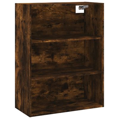 vidaXL Highboard røkt eik 69,5x34x180 cm konstruert tre