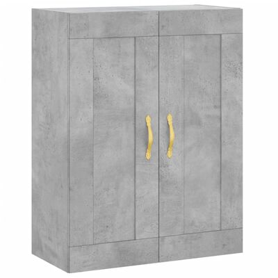 vidaXL Highboard betonggrå 69,5x34x180 cm konstruert tre