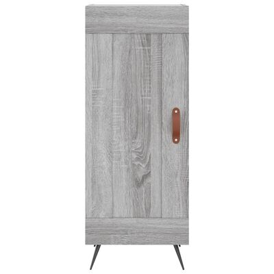 vidaXL Highboard grå sonoma 34,5x34x180 cm konstruert tre