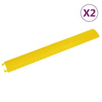 vidaXL Kabelbeskyttere 2 stk 98,5 cm gul