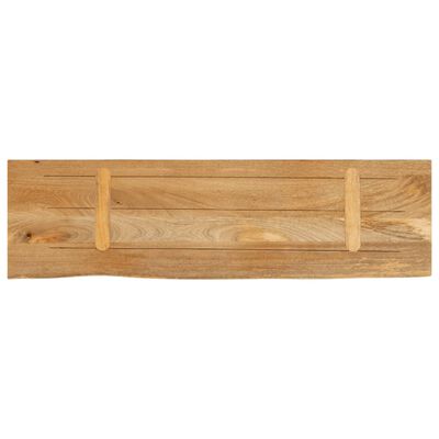 vidaXL Bordplate 110x40x2,5 cm naturlig kant heltre mango