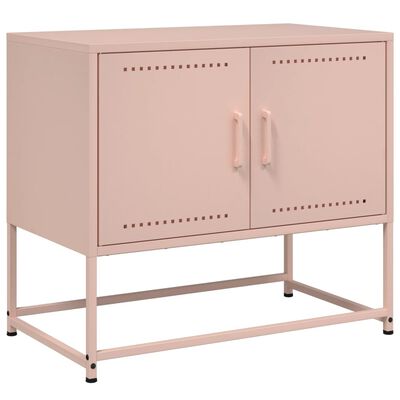 vidaXL TV-benk rosa 68,5x39x60,5 cm stål