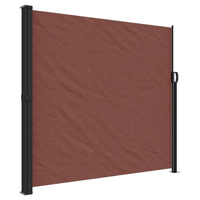 vidaXL Uttrekkbar sidemarkise brun 180x300 cm