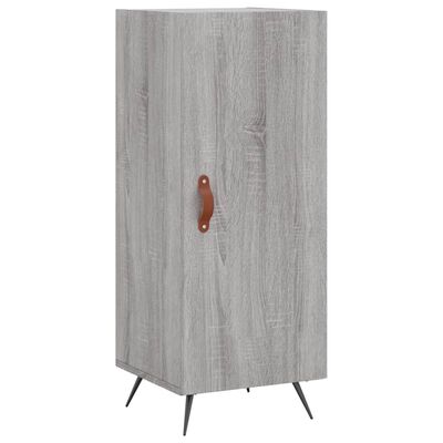 vidaXL Highboard grå sonoma 34,5x34x180 cm konstruert tre