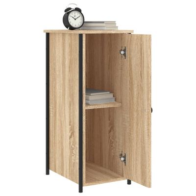 vidaXL Nattbord 2 stk sonoma eik 32x42x80 cm konstruert tre