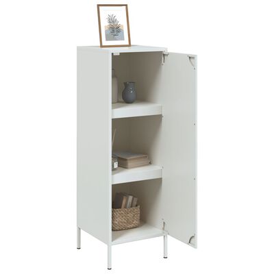 vidaXL Highboard hvit 36x39x113 cm stål