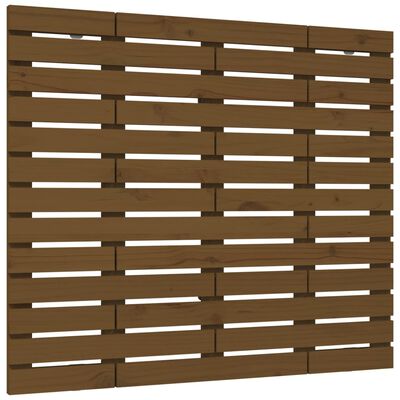 vidaXL Veggmontert hodegavl honningbrun 146x3x91,5 cm heltre furu