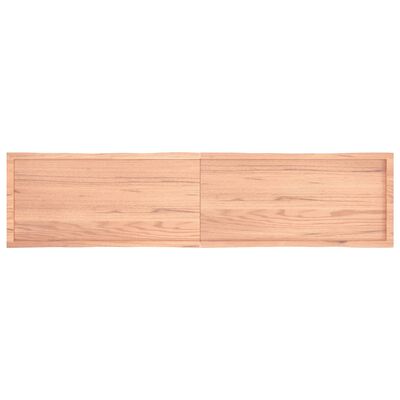 vidaXL Bordplate lysebrun 220x50x(2-6)cm behandlet heltre naturlig