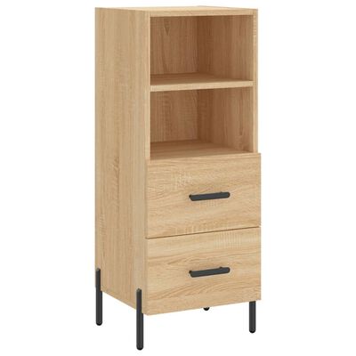 vidaXL Highboard sonoma eik 34,5x34x180 cm konstruert tre