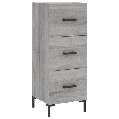 vidaXL Highboard grå sonoma 34,5x34x180 cm konstruert tre