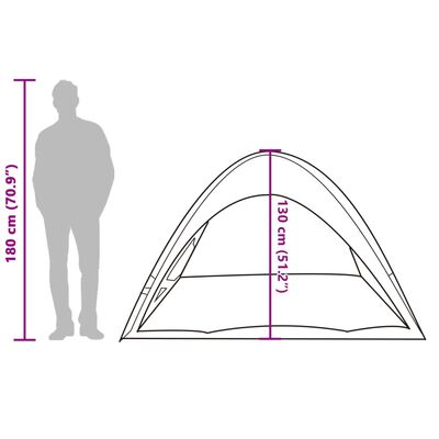 vidaXL Strandtelt havgrønn vanntett