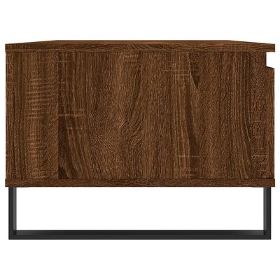 vidaXL Salongbord brun eik 90x50x36,5 cm konstruert tre