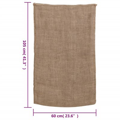 vidaXL Jutesekker 30 stk 60x105 cm 100% jute 220 gsm