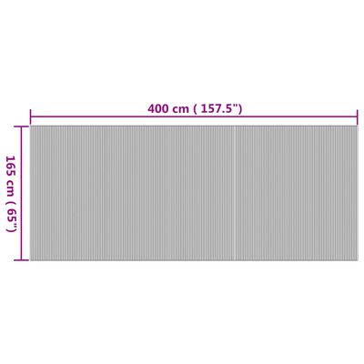 vidaXL Romdeler naturell 165x400 cm bambus