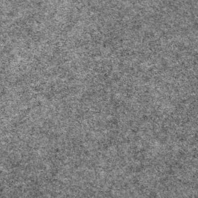 vidaXL Bassengduk lysegrå 640x321 cm polyester geotekstil
