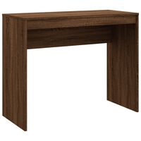 vidaXL Skrivebord brun eik 90x40x72 cm konstruert tre