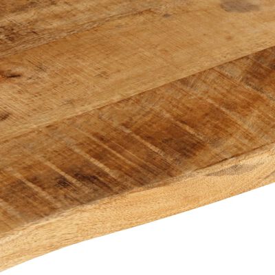 vidaXL Bordplate 100x60x2,5 cm naturlig kant grovt heltre mangotre