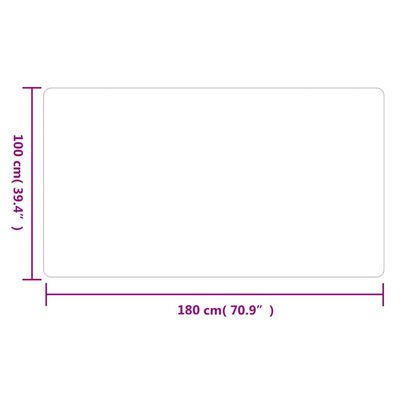 vidaXL Teppeløper i antrasitt 100x180 cm