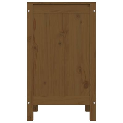 vidaXL Skittentøyskurv honningbrun 44x44x76 cm heltre furu