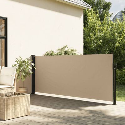 vidaXL Uttrekkbar sidemarkise beige 100x300 cm