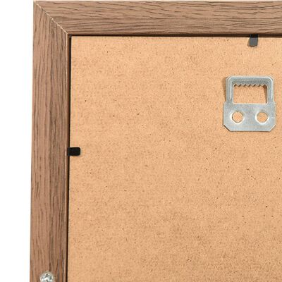 vidaXL Fotorammekollasj for 10x(13x18 cm) bilde lysebrun MDF