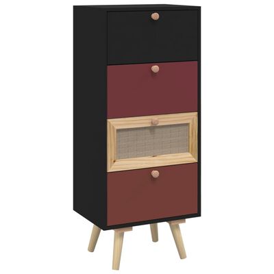 vidaXL Highboard med skuffer 40x30x95 cm konstruert tre