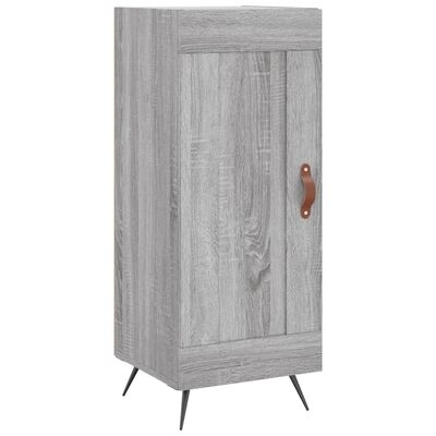 vidaXL Highboard grå sonoma 34,5x34x180 cm konstruert tre