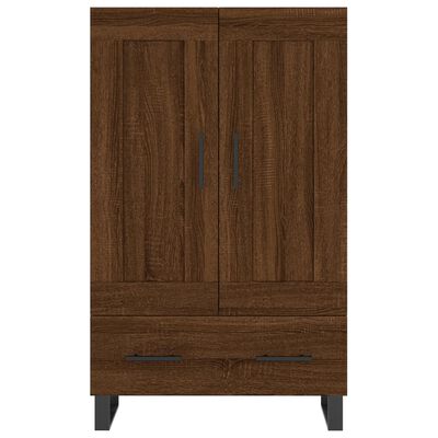 vidaXL Highboard brun eik 69,5x31x115 cm konstruert tre