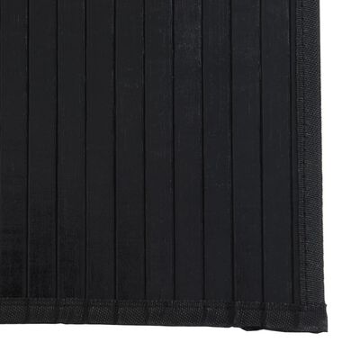 vidaXL Teppe rektangulært svart 70x400 cm bambus