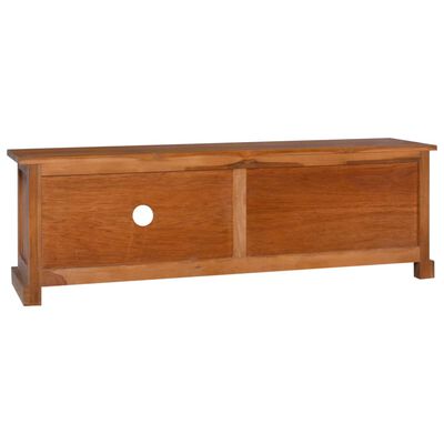 vidaXL TV-benk 112x30x37 cm heltre teak