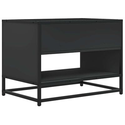 vidaXL TV-benk svart 61x40x46 cm konstruert tre og metall