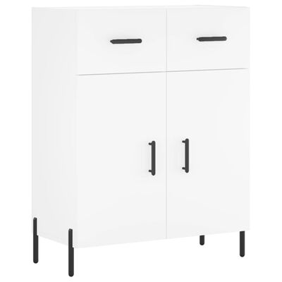 vidaXL Highboard hvit 69,5x34x180 cm konstruert tre