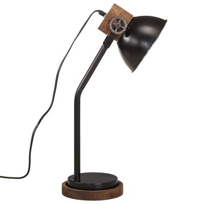 vidaXL Skrivebordslampe 25 W svart 18x18x60 cm E27
