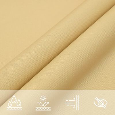 vidaXL Solseil sand 4x2,5 m 100% polyester oxford