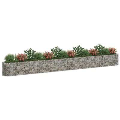 vidaXL Gabion høybed galvanisert jern 540x50x50 cm