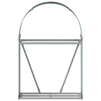 vidaXL Vedholder grønn 80x45x120 cm galvanisert stål