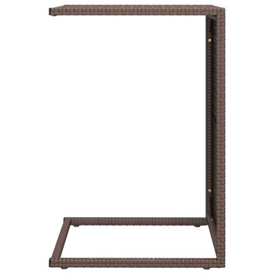 vidaXL C-bord brun 40x35x60 cm polyrotting