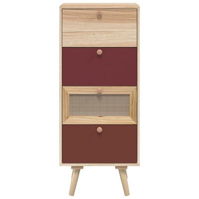 vidaXL Highboard med skuffer 40x30x95 cm konstruert tre