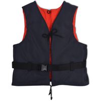 vidaXL Flytevest 50 N 70-90 kg marineblå