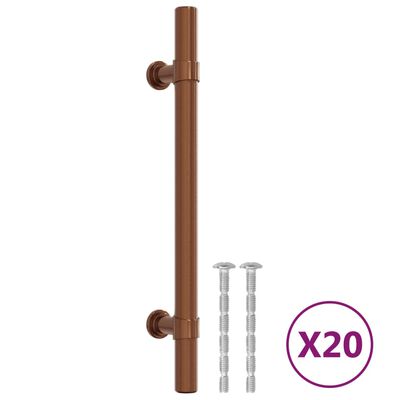 vidaXL Skaphåndtak 20 stk bronse 128 mm rustfritt stål