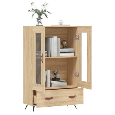 vidaXL Highboard sonoma eik 69,5x31x115 cm konstruert tre