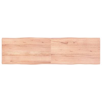 vidaXL Bordplate lysebrun 180x50x(2-4)cm behandlet heltre naturlig